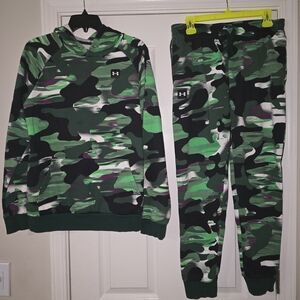 Under Armour Kids Green Camo Joggers